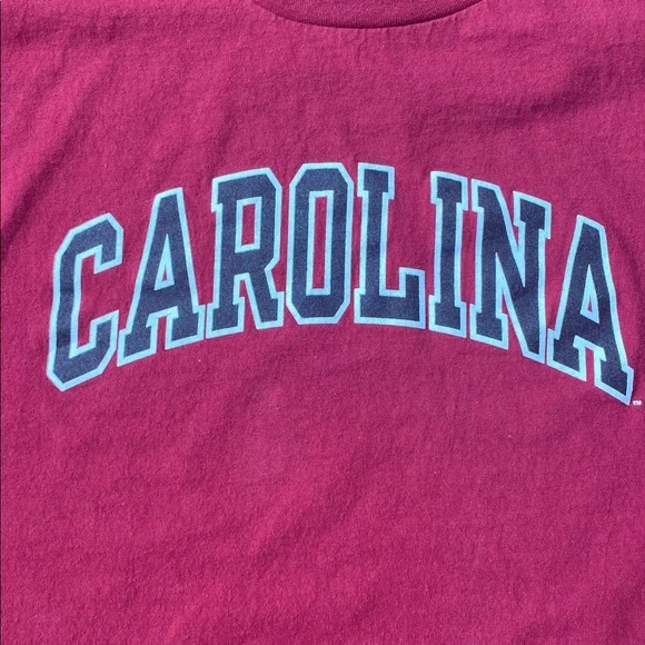 2 Champion CAROLINA Graphic Tees - Garnet & Black - Picture 4 of 9